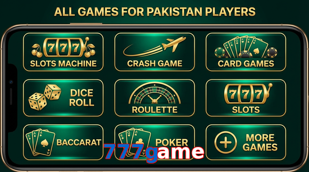 Main screen of 777Game games page for PK players